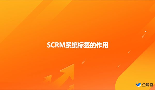 SCRM系统标签的作用