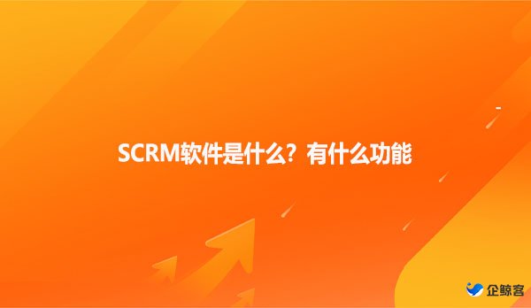 SCRM软件是什么？有什么功能